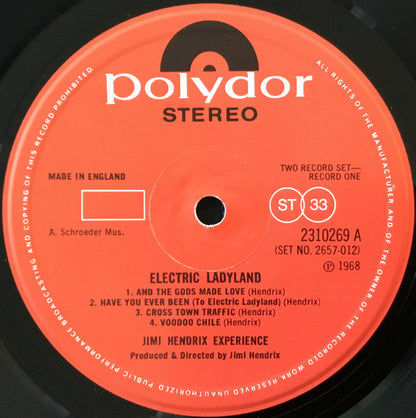 The Jimi Hendrix Experience : Electric Ladyland (2xLP, Album, RE)