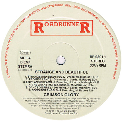 Crimson Glory : Strange And Beautiful (LP, Album)