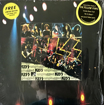 Kiss : MTV Unplugged (2xLP, Album, Ltd, Yel)