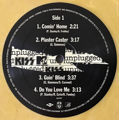 Kiss : MTV Unplugged (2xLP, Album, Ltd, Yel)