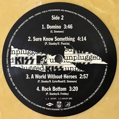 Kiss : MTV Unplugged (2xLP, Album, Ltd, Yel)