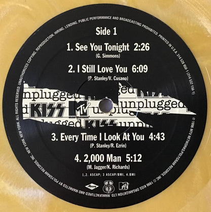 Kiss : MTV Unplugged (2xLP, Album, Ltd, Yel)