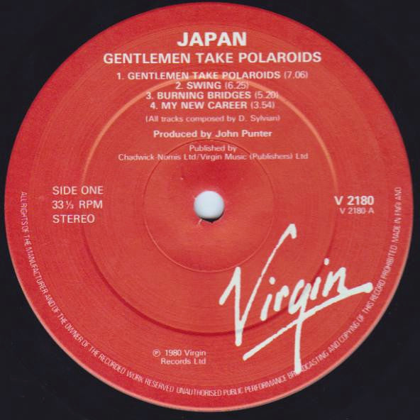 Japan : Gentlemen Take Polaroids (LP, Album, M/Print, Str)