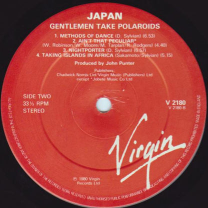 Japan : Gentlemen Take Polaroids (LP, Album, M/Print, Str)