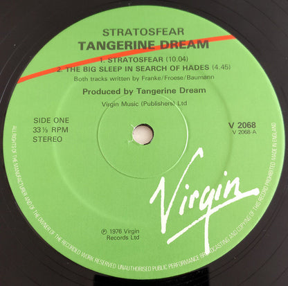 Tangerine Dream : Stratosfear (LP, Album, RE, Gat)