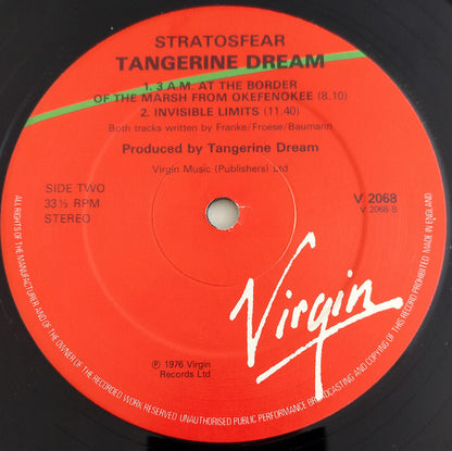 Tangerine Dream : Stratosfear (LP, Album, RE, Gat)