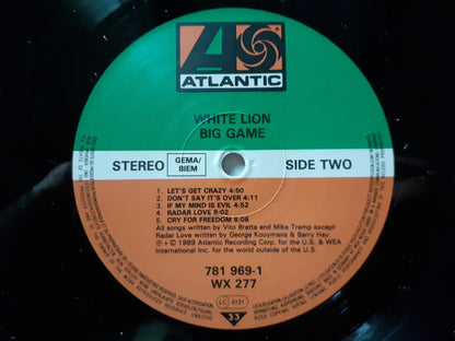 White Lion : Big Game (LP, Album, Ltd)