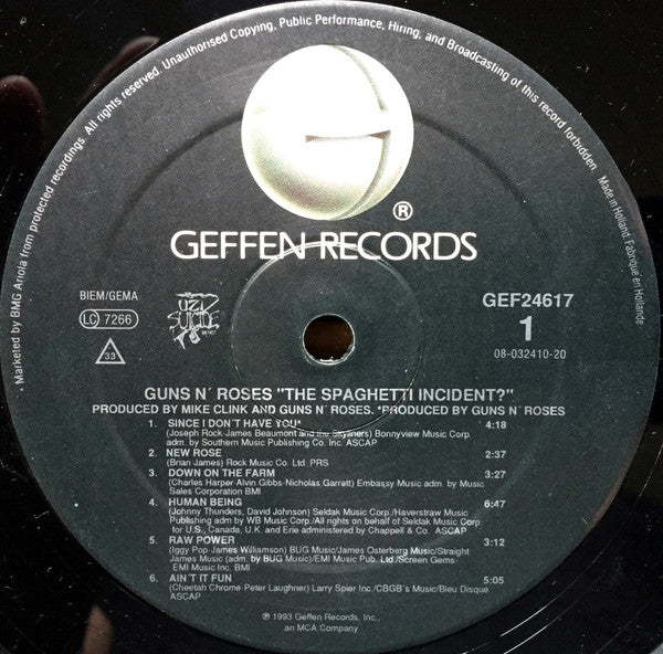 Guns N' Roses : "The Spaghetti Incident?" (LP, Album)