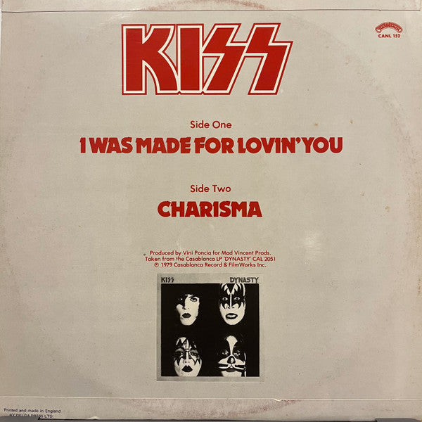 Kiss : I Was Made For Lovin' You (12", Single)