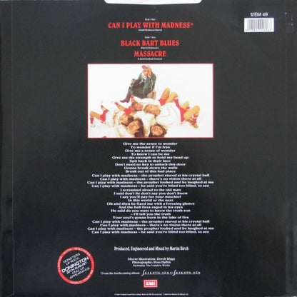 Iron Maiden : Can I Play With Madness (12", Single, Bla)
