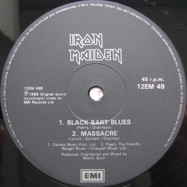 Iron Maiden : Can I Play With Madness (12", Single, Bla)