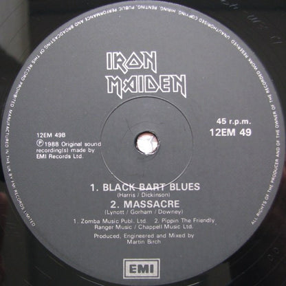 Iron Maiden : Can I Play With Madness (12", Single, Bla)