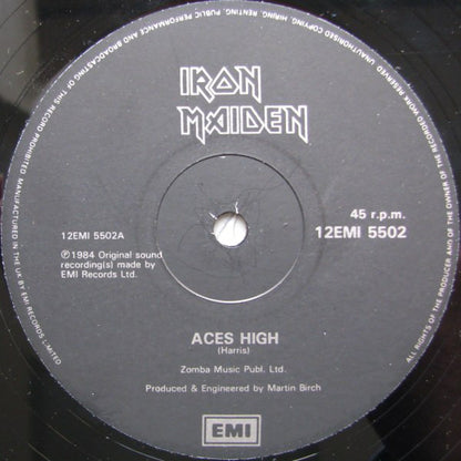 Iron Maiden : Aces High (12", Single)