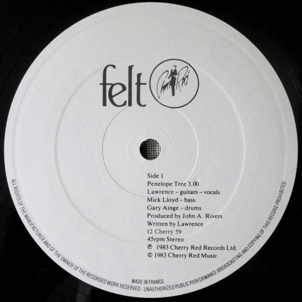Felt : Penelope Tree (12", Single)