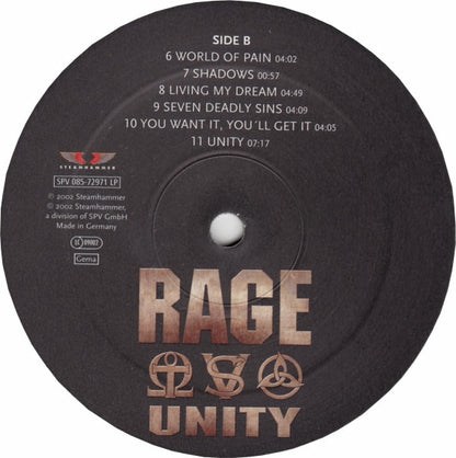 Rage (6) : Unity (LP, Album, Gat)