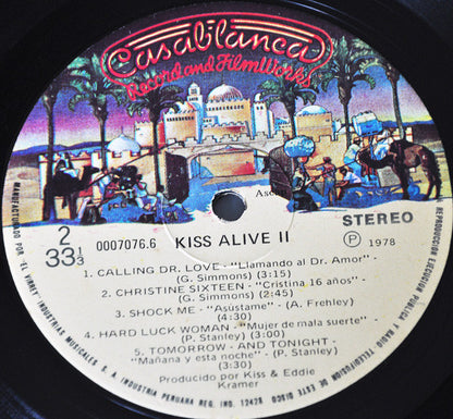 Kiss : Alive II (LP, Album, Sin)