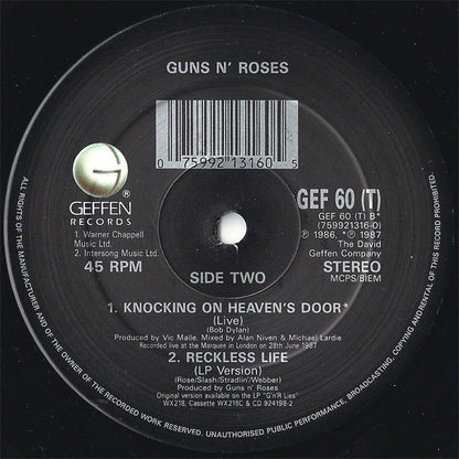 Guns N' Roses : Nightrain (12", Single)