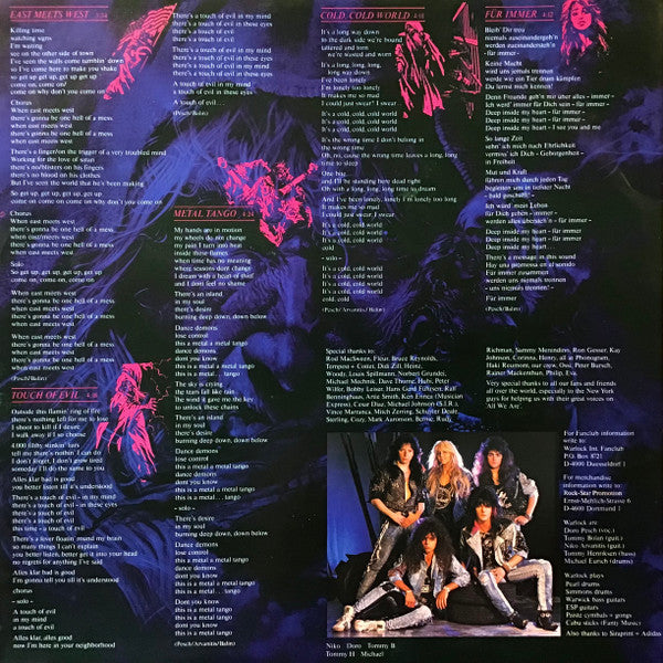 Warlock (2) : Triumph And Agony (LP, Album)