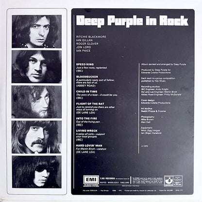 Deep Purple : Deep Purple In Rock (LP, Album, RE, Gat)