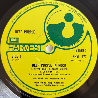 Deep Purple : Deep Purple In Rock (LP, Album, RE, Gat)