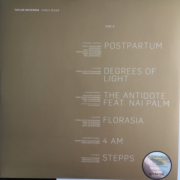 Taylor McFerrin : Early Riser (LP, Album)