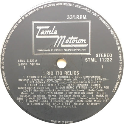 Various : Ric-Tic Relics (LP, Comp)