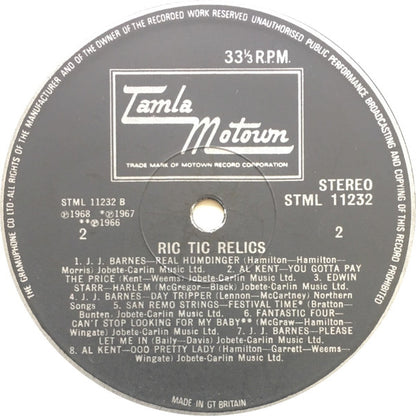 Various : Ric-Tic Relics (LP, Comp)