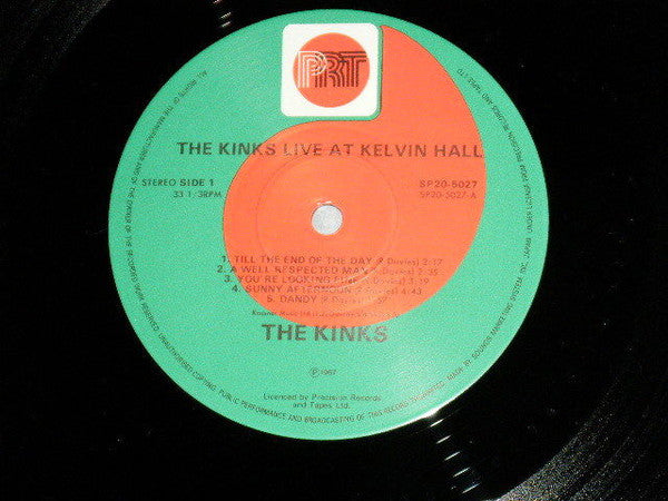 The Kinks = ザ・キンクス* : Live At Kelvin Hall = ザ・キンクス・ライヴ・アット・ ケルヴィン・ホール (LP, Album, RE)