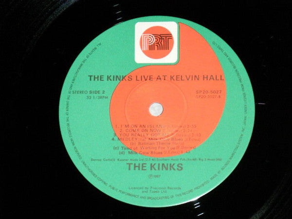 The Kinks = ザ・キンクス* : Live At Kelvin Hall = ザ・キンクス・ライヴ・アット・ ケルヴィン・ホール (LP, Album, RE)
