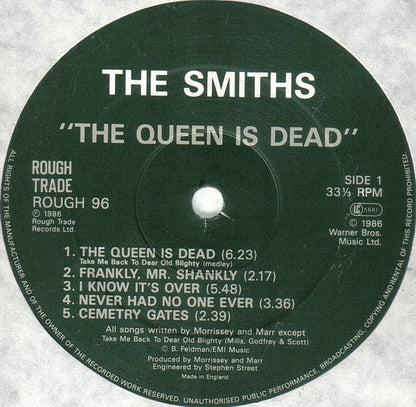 The Smiths : The Queen Is Dead (LP, Album, Gat)
