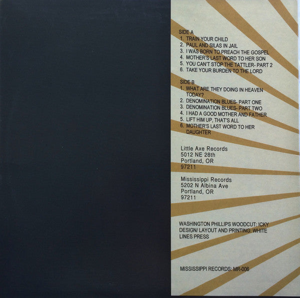 Washington Phillips : What Are They Doing In Heaven Today? (LP, Comp, RE)