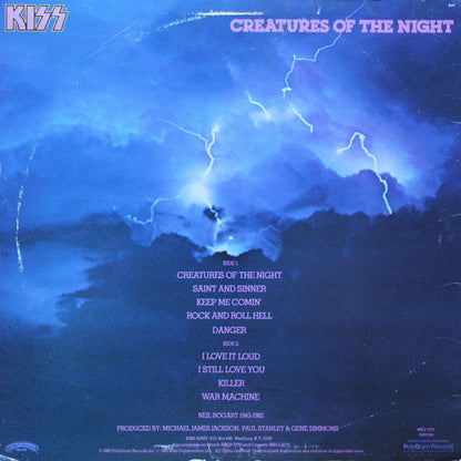Kiss : Creatures Of The Night (LP, Album, PRC)