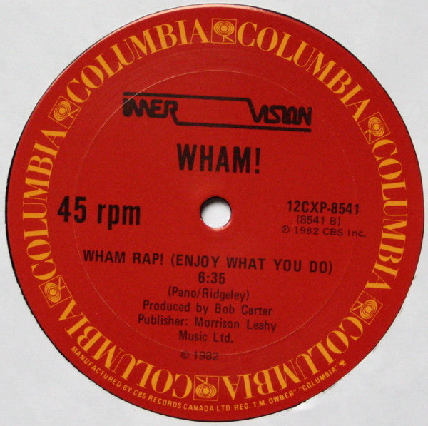 Wham! : Young Guns (Go For It) / Wham Rap! (Enjoy What You Do) (12", Single)