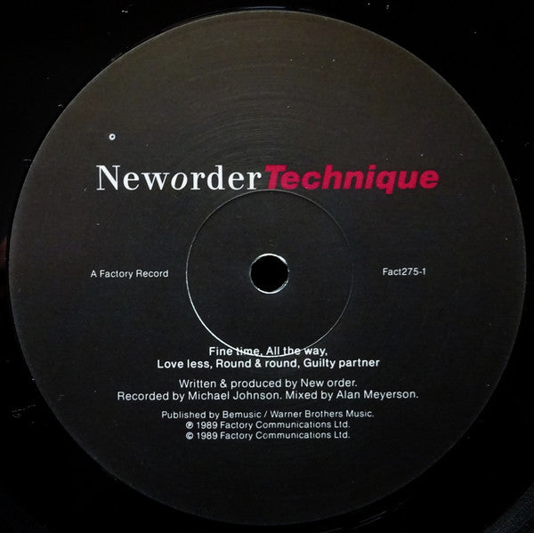 Neworder* : Technique (LP, Album)