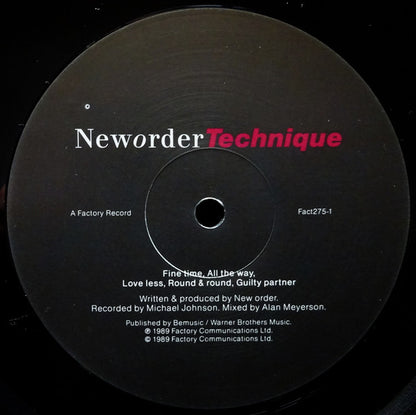 Neworder* : Technique (LP, Album)