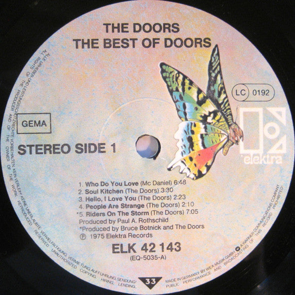 The Doors : The Best Of Doors (LP, Comp)