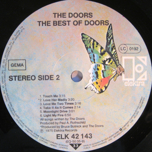 The Doors : The Best Of Doors (LP, Comp)
