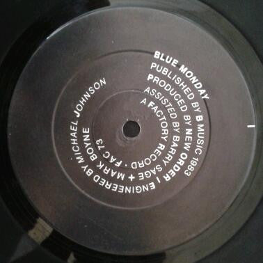 New Order : Blue Monday (12", Single, A-1)