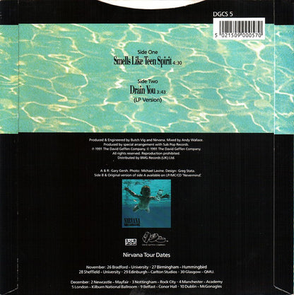 Nirvana : Smells Like Teen Spirit (7", Single, Pap)