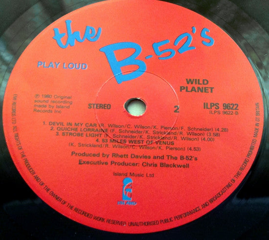 The B-52's : Wild Planet (LP, Album)