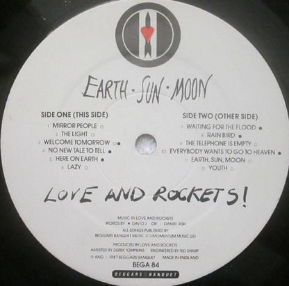 Love And Rockets : Earth • Sun • Moon (LP, Album)