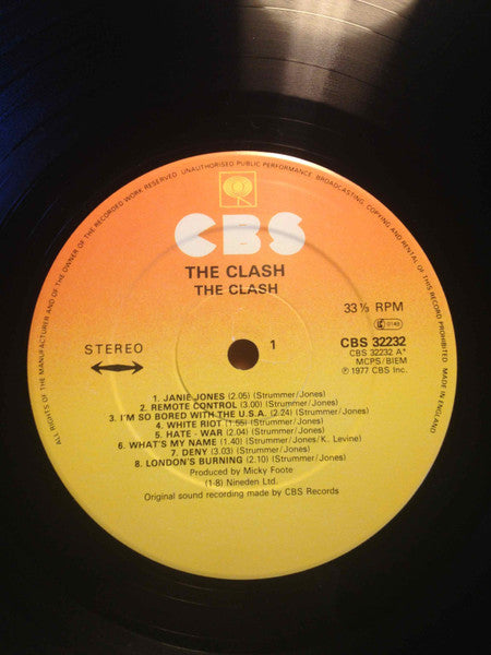 The Clash : The Clash (LP, Album, RE)