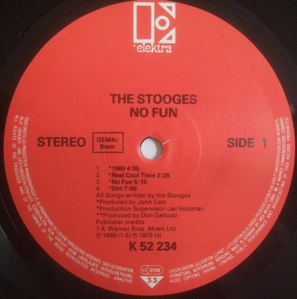 The Stooges Featuring Iggy Pop : No Fun (LP, Comp, RE)