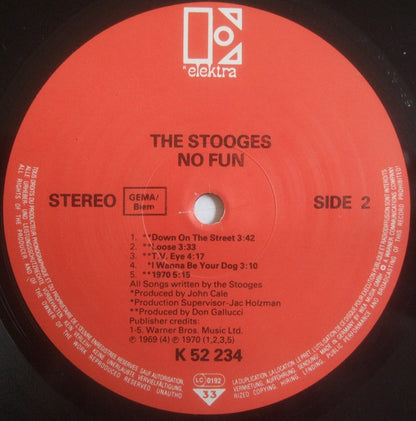 The Stooges Featuring Iggy Pop : No Fun (LP, Comp, RE)