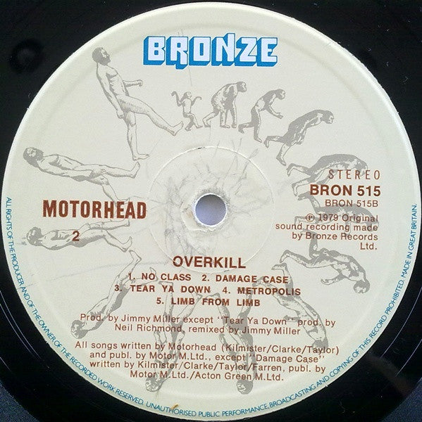 Motörhead : Overkill (LP, Album, RE)