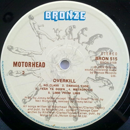 Motörhead : Overkill (LP, Album, RE)