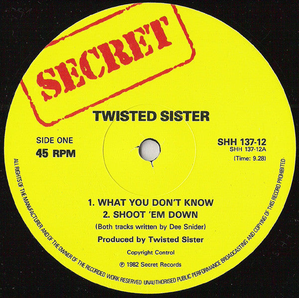 Twisted Sister : Ruff Cutts (12", EP)