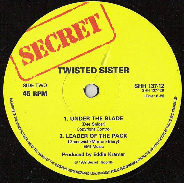 Twisted Sister : Ruff Cutts (12", EP)