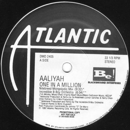 Aaliyah : One In A Million (2x12", Promo)