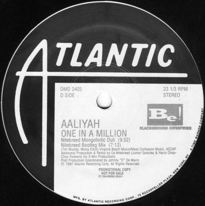 Aaliyah : One In A Million (2x12", Promo)